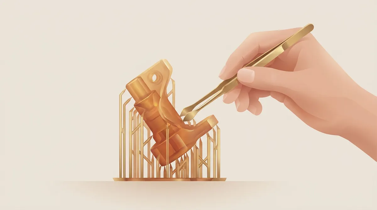 Rimozione dei supporti senza rovinare il pezzo